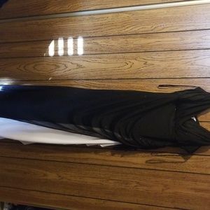 Long black and white dress